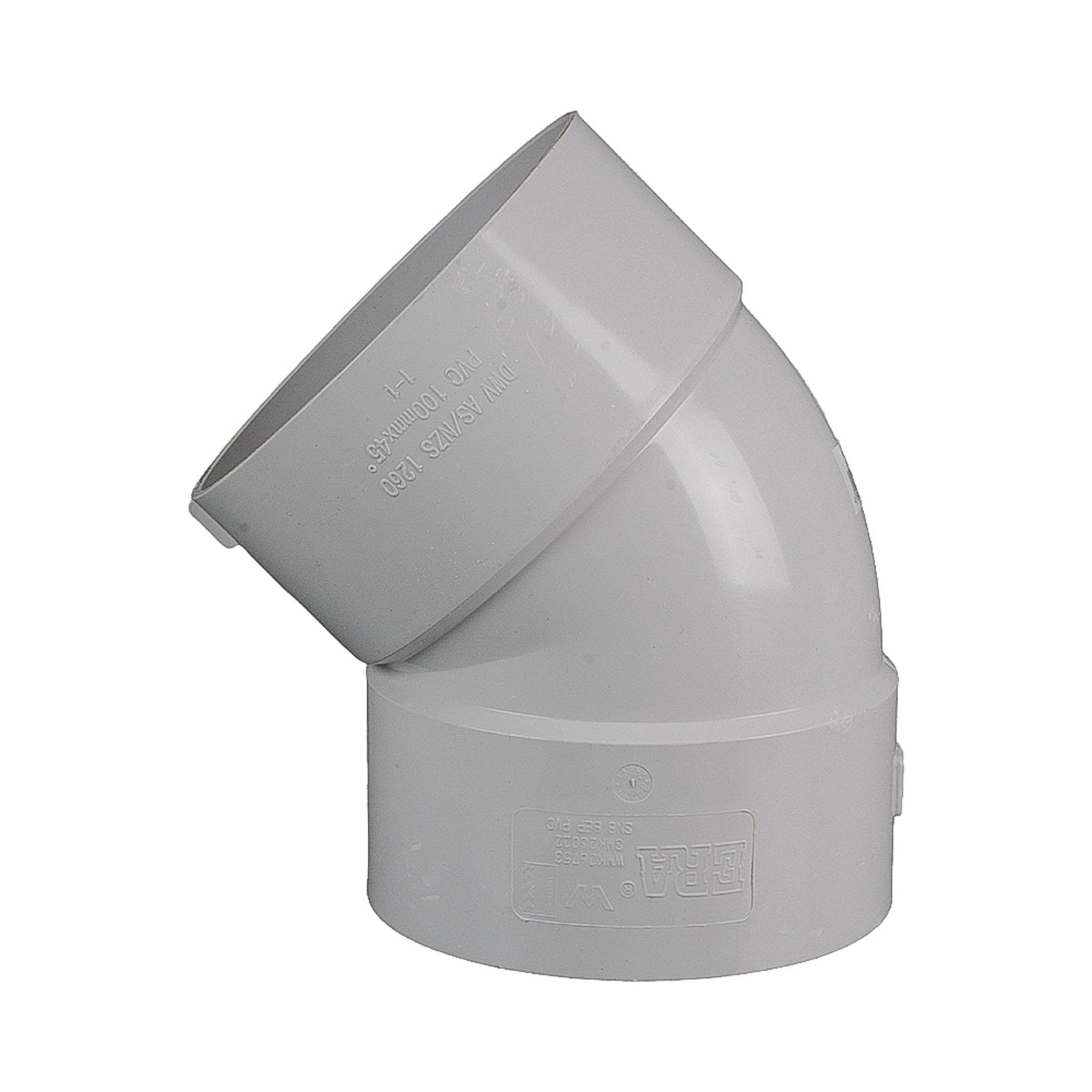 DWV Plain Bend FF 45° 150mm