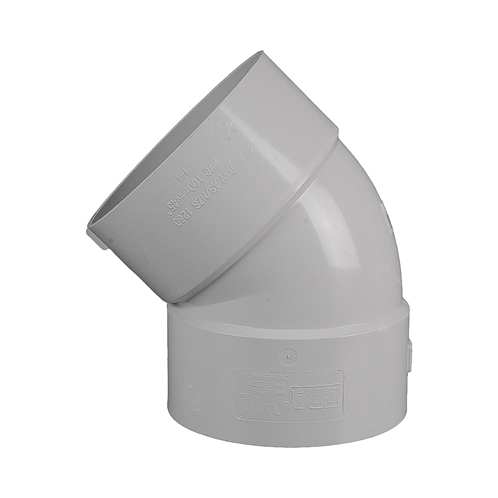 DWV Plain Bend FF 45° 150mm