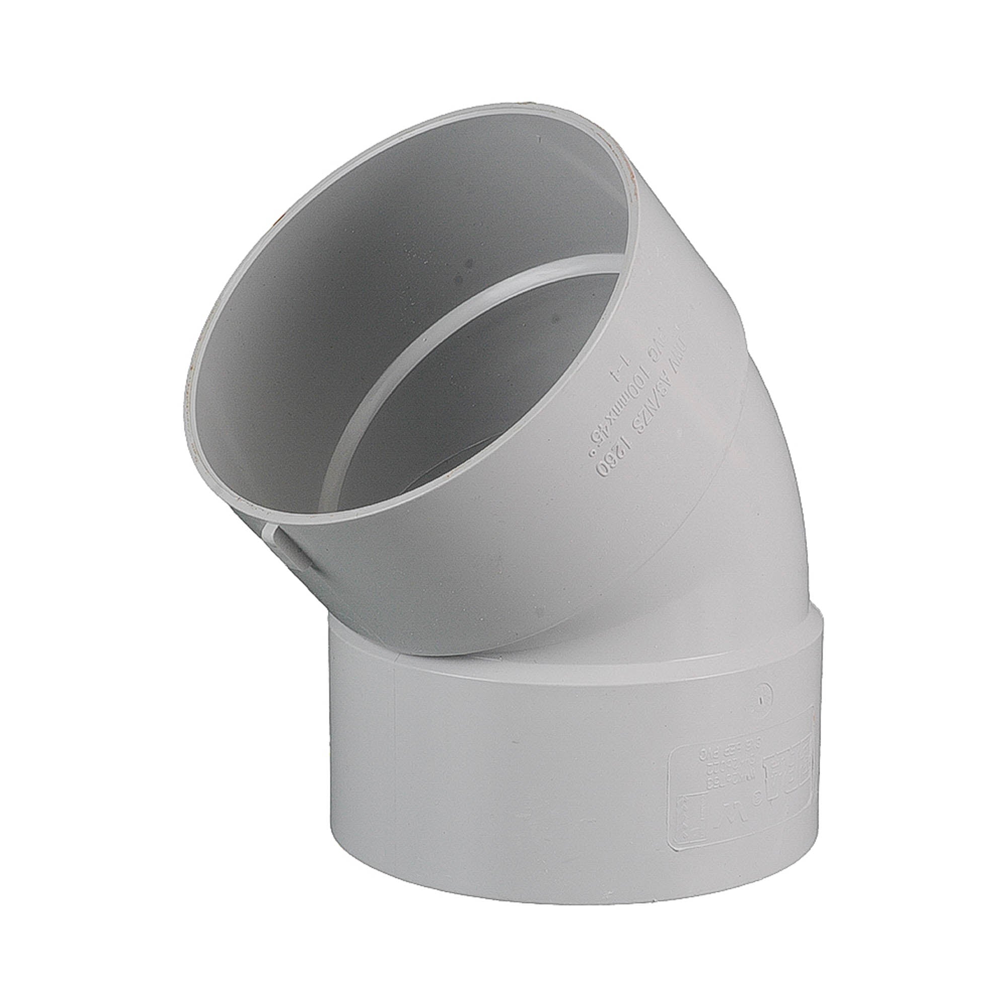 DWV Plain Bend FF 45° 100mm