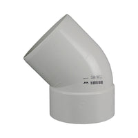 DWV Plain Bend MF 45° 50mm