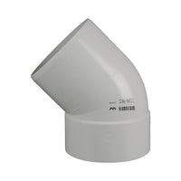 DWV Plain Bend MF 45° 150mm