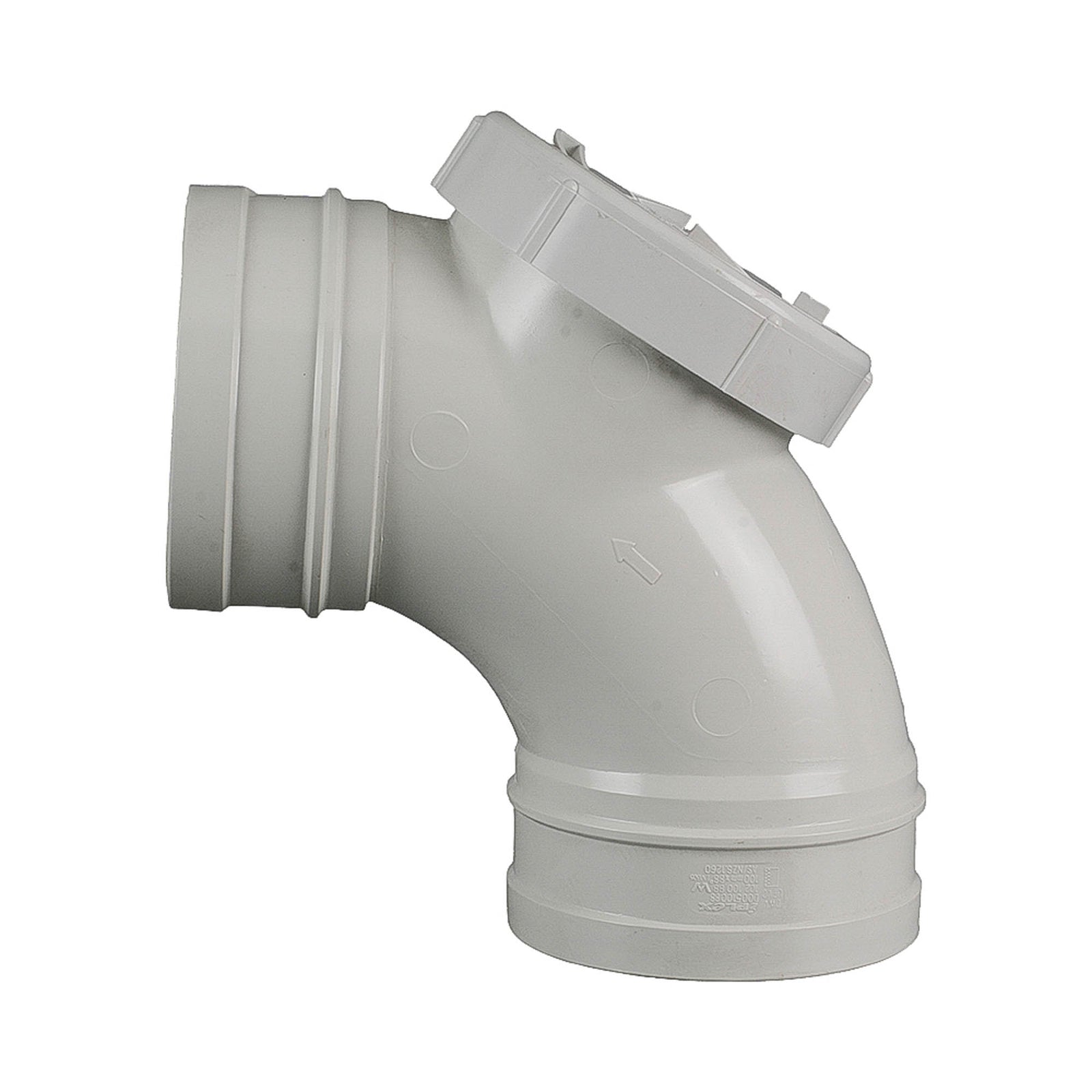 DWV Rear Access Bend 88° FF 100mm