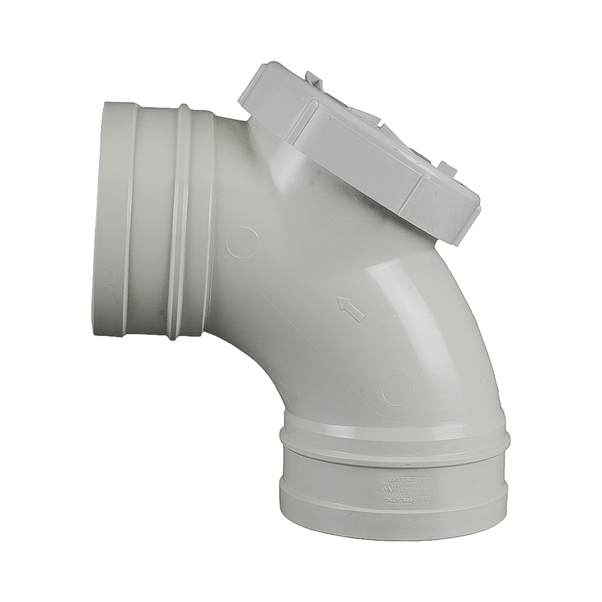 DWV Rear Access Bend 88° FF 100mm