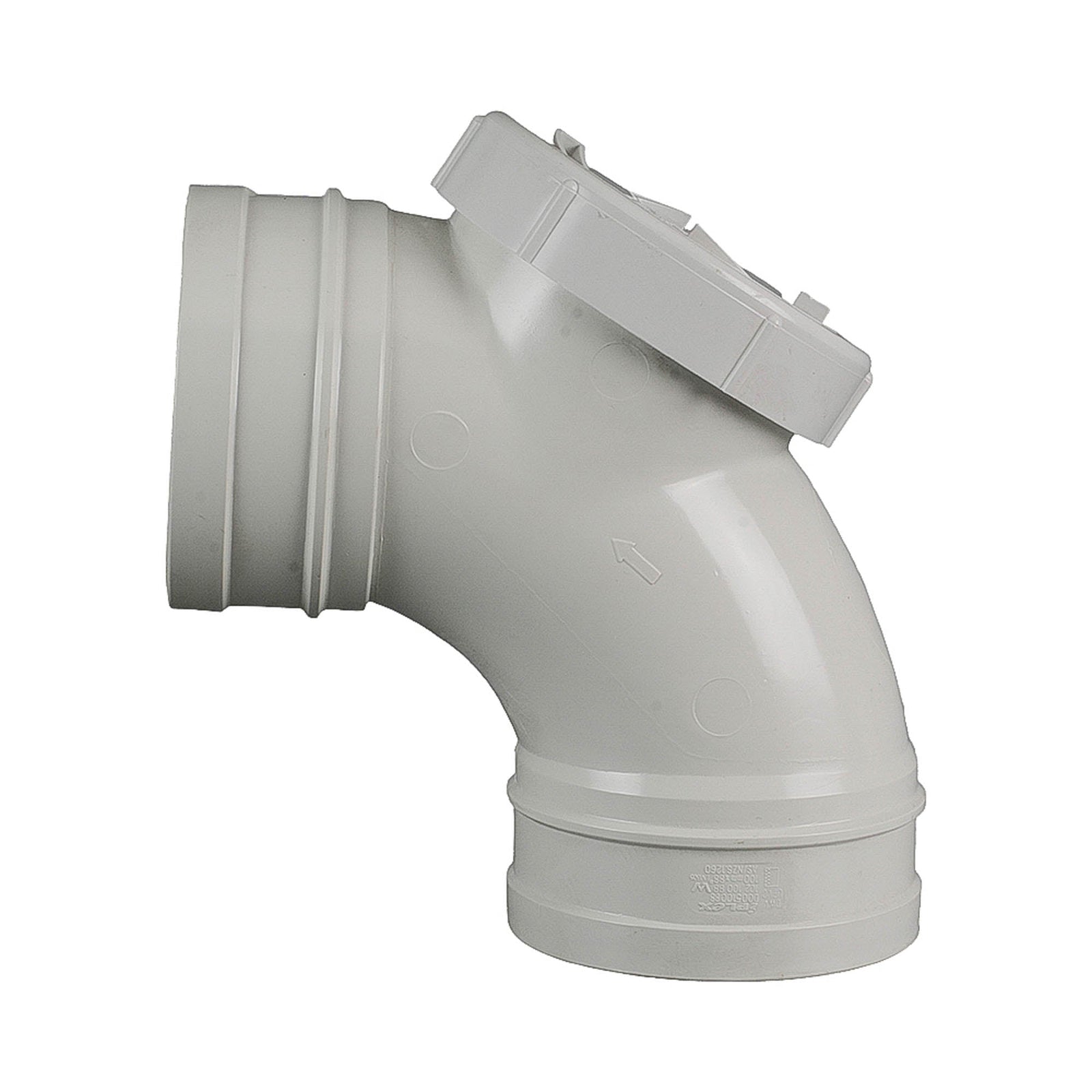 DWV Rear Access Bend 88° FF 100mm