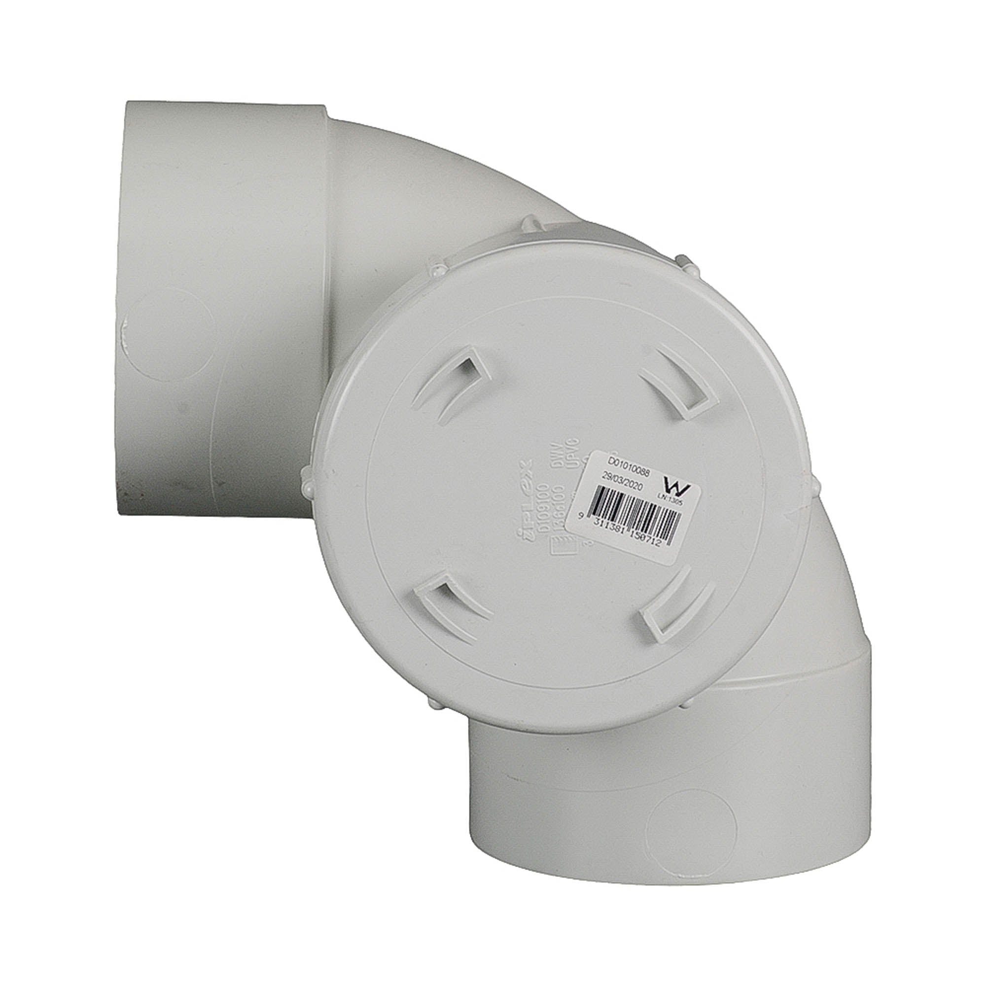 DWV Side Access Bend 88° FF 100mm