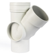 DWV Plain Junction 45° MF 100mm