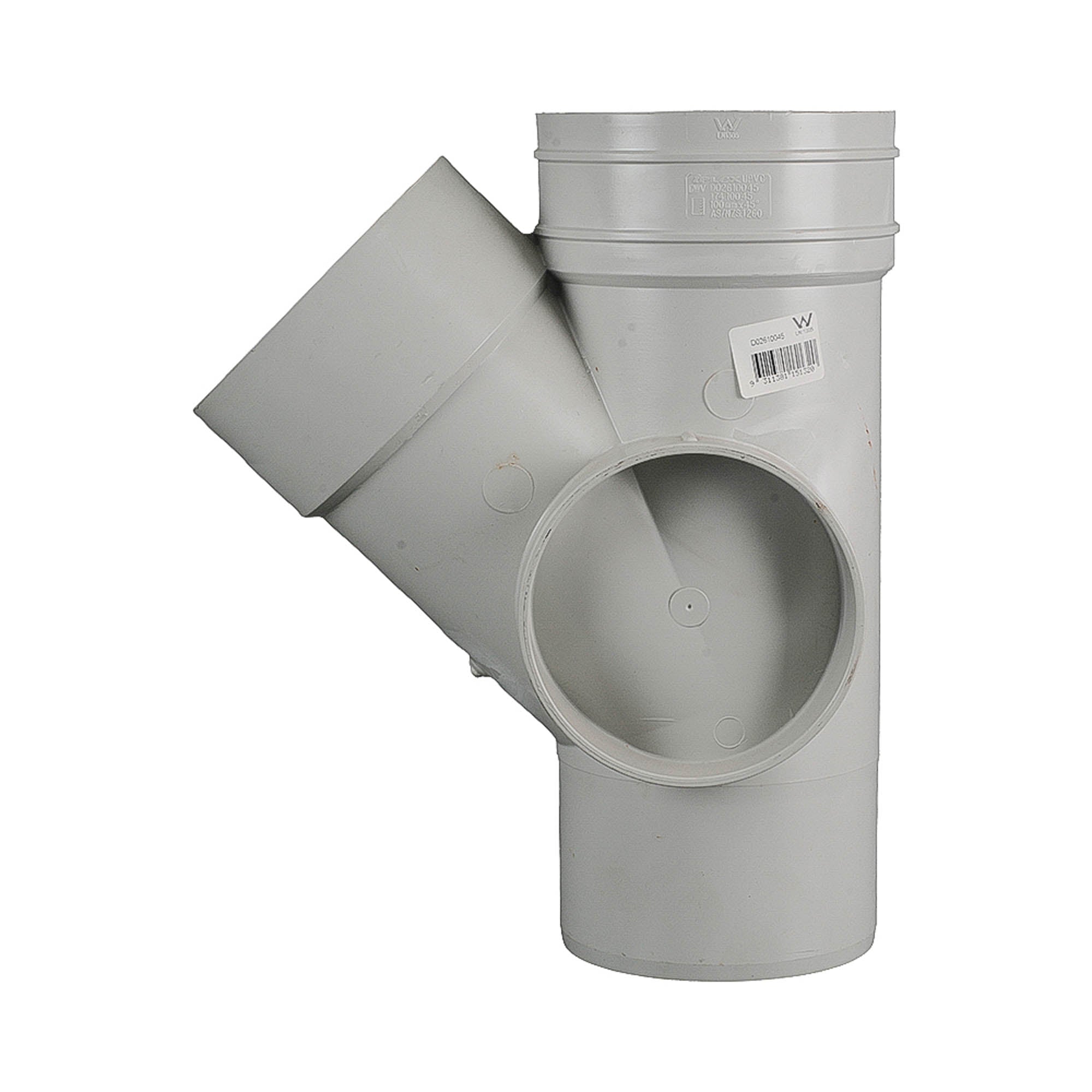DWV Plain Junction 45° MF 100mm