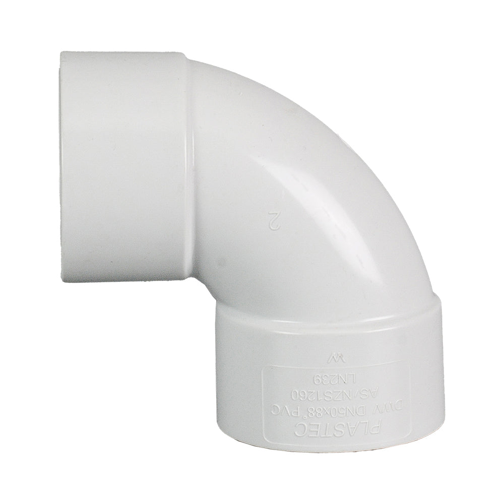 DWV Plain Bend FF 88° 80mm