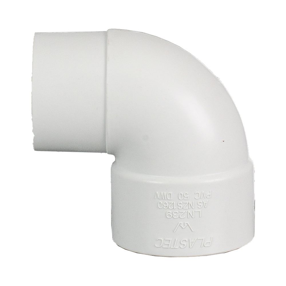 DWV Plain Bend Socket x Into Pipe 88° 50mm