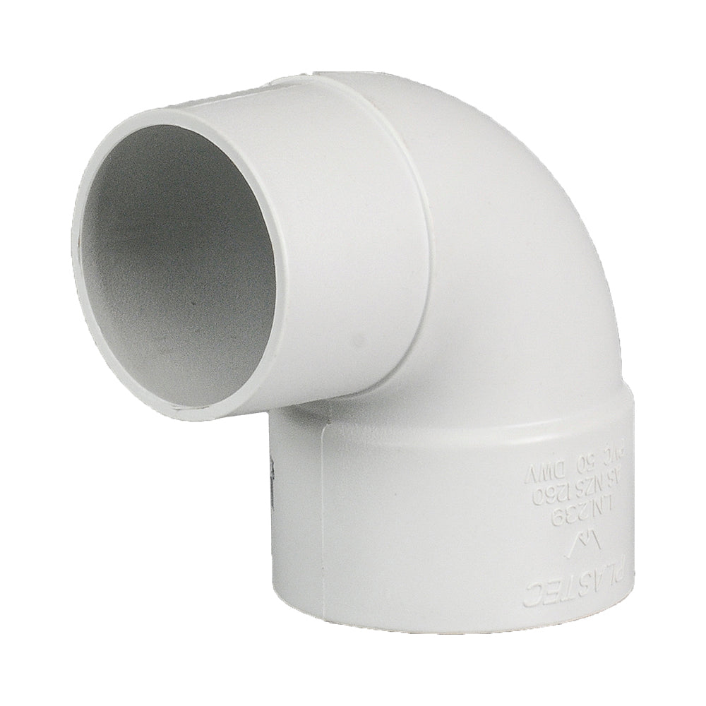 DWV Plain Bend Socket x Into Pipe 88° 50mm