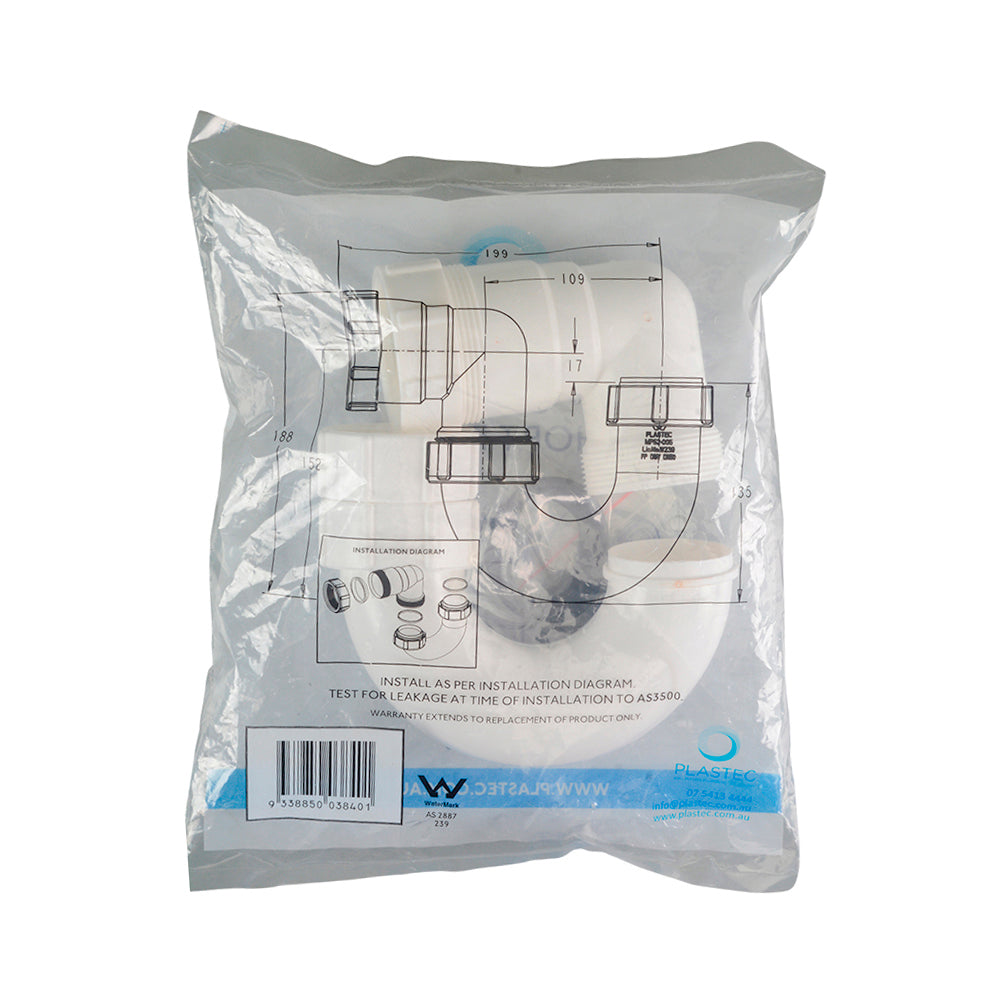 DWV Short Level "P" Trap 50mm