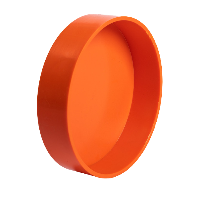 PVC Electrical End Cap Orange 150mm