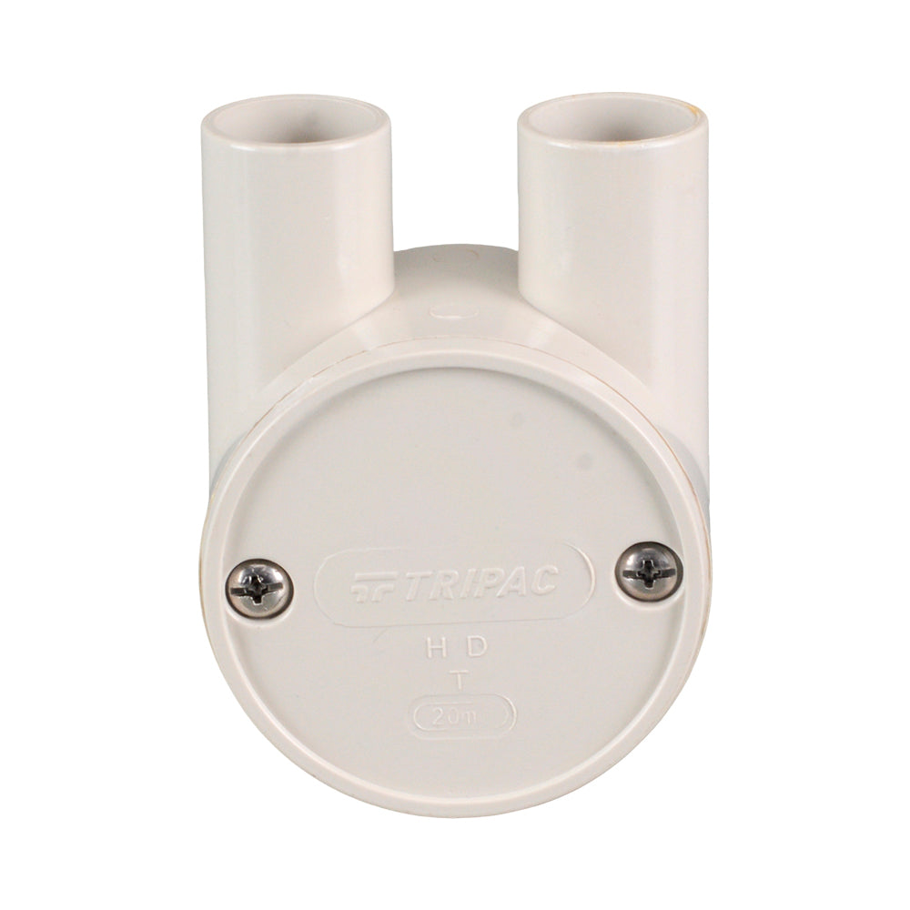 PVC Electrical Junction Box, Round U Type 20mm - Pipe Online - Retic ...