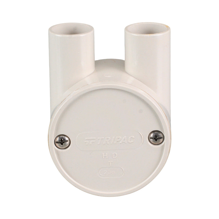 PVC Electrical Junction Box, Round U Type 20mm - Pipe Online - Retic ...