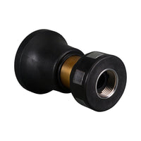 Fire Hose Nozzle Brass Adjustable Jet Spray Nozzle Rubber Protected 3/4 FI