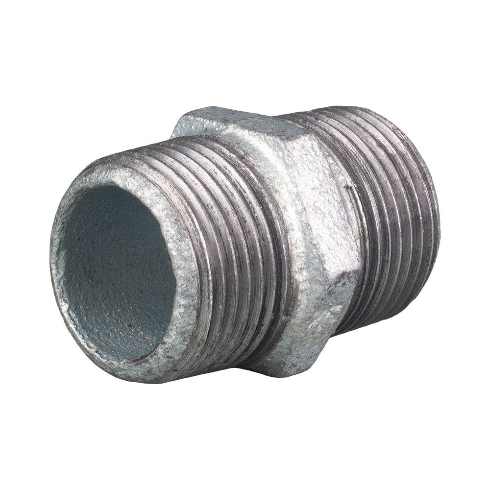 Galvanised Malleable Iron Hex Nipple 32mm (1 1/4")