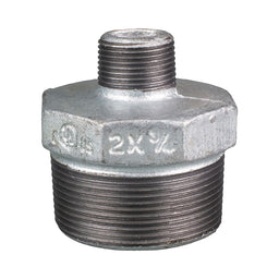 Galvanised Malleable Iron Hex Nipple Reducing 25mm (1") x 20mm (3/4")