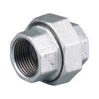 Galvanised Malleable Brass Seat Barrel Union 15mm (1/2")