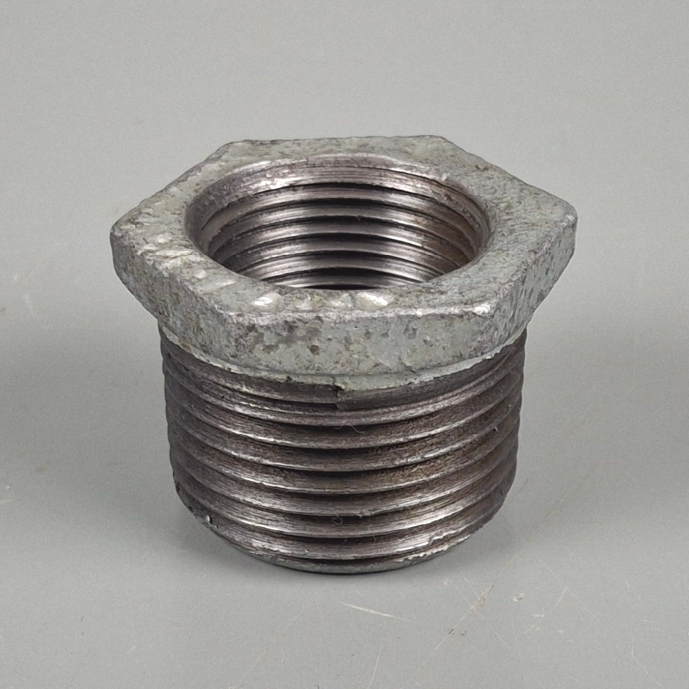 Galvanised Malleable Iron Hex Bush Reducing 100mm (4") x 80mm (3")