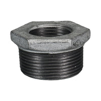 Galvanised Malleable Iron Hex Bush Reducing 40mm (1 1/2") x 20mm (3/4")