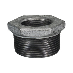 Galvanised Malleable Iron Hex Bush Reducing 40mm (1 1/2") x 20mm (3/4")