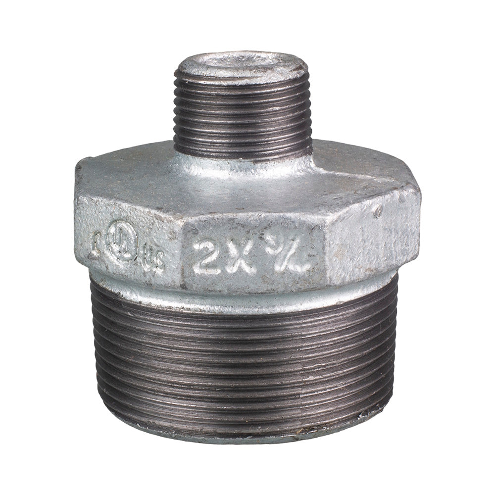 Galvanised Malleable Iron Hex Nipple Reducing 32mm (1 1/4") x 20mm (3/4")