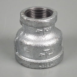Galvanised Malleable Iron Coupling Reducing 20mm (3/4") x 15mm (1/2")