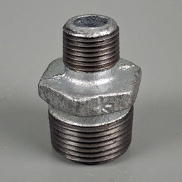 Galvanised Malleable Iron Hex Nipple Reducing 100mm (4") x 80mm (3")