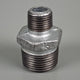 Galvanised Malleable Iron Hex Nipple Reducing 20mm (3/4") x 15mm (1/2"
