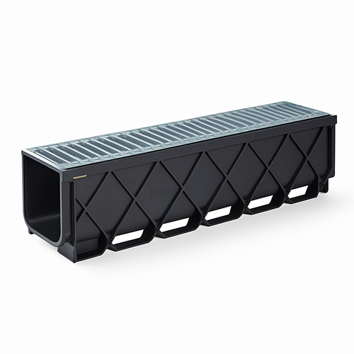 1a. Storm Masta Channel and Grate Glavanised Steel Class B 1m (L) x 273mm (W) x 263mm (D) **LIMITED STOCK**