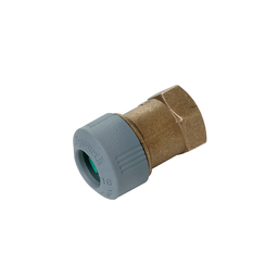 Hep2O/Waterlink Push Fit x Female Adaptor, 18mm x 1/2&quot; FI Brass