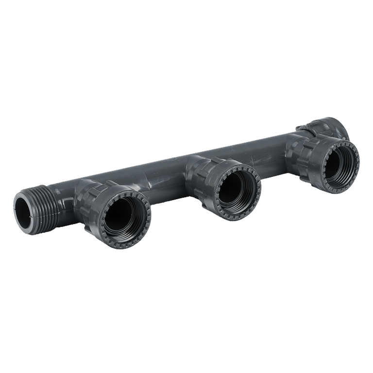 9b. PVC Manifold 3 Port 25mm