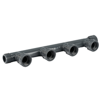 9c. PVC Manifold 4 Port 25mm