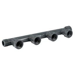9c. PVC Manifold 4 Port 25mm