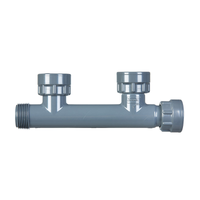 1a. PVC Spears Manifold 2 Port 25mm