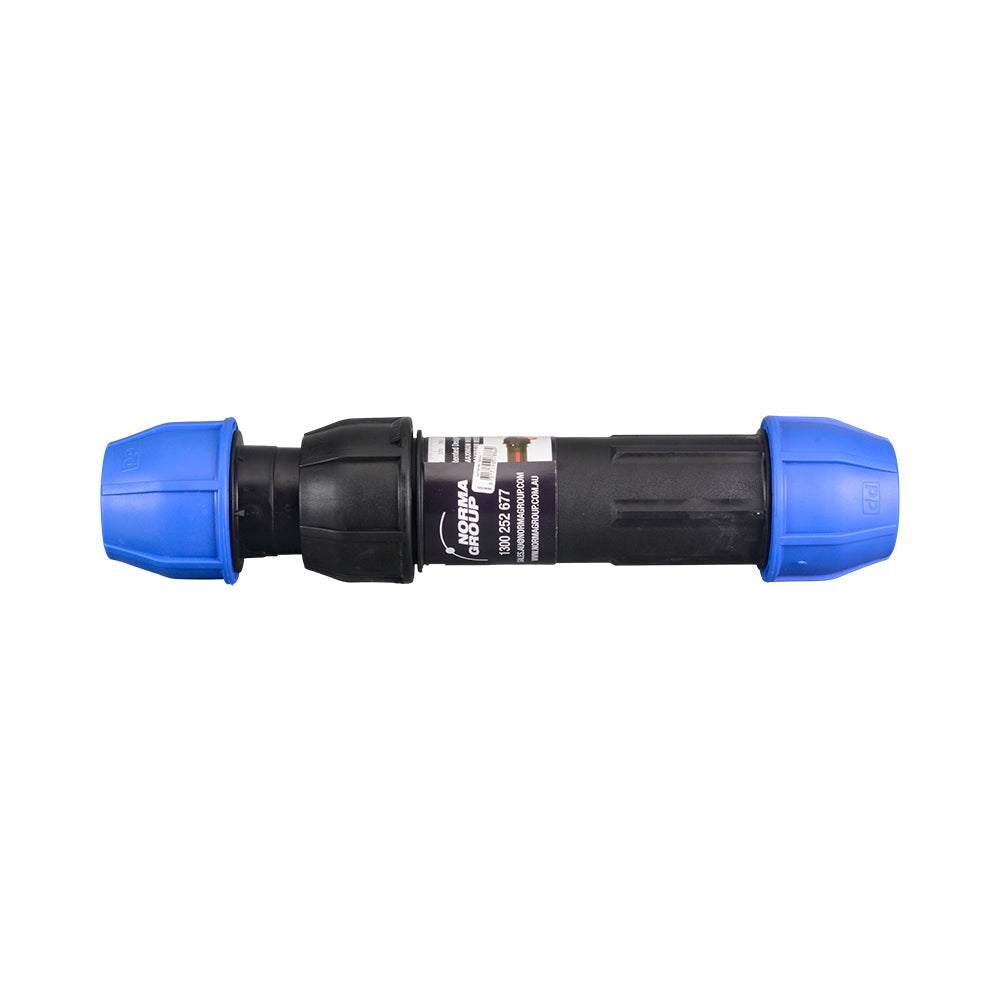 Compression Poly Metric Telescopic Repair Coupling (Poly x Poly) 40 mm x 40 mm - Norma