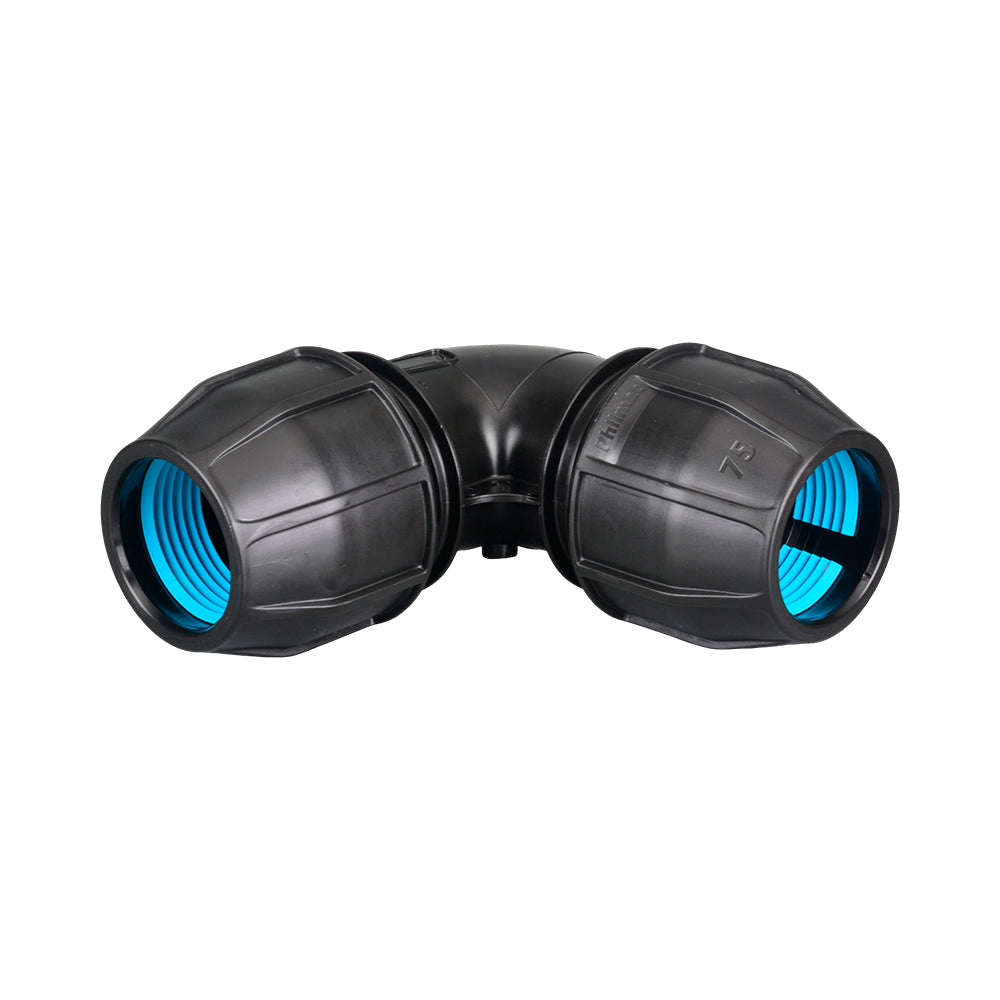 Compression Poly Metric Elbow- Poly x Poly - 110mm x 110mm