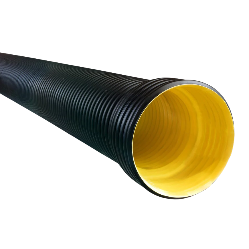 Pipe HDPE Corrugated SN8, 375mm, 5.840 Metre