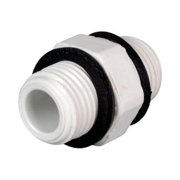 PVC Pressure Nipple with rubber O rings 15mm (1/2")