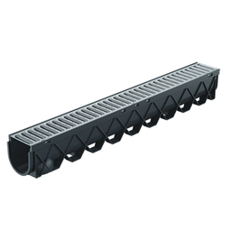 Reln Storm Drain Channel and Grate Stainless Steel 3m (L) x 120mm (W) x 129mm (D)