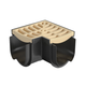 D. Storm Drain Corner 90˚ with Grate Plastic Sandstone