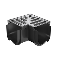 D. Storm Drain Corner 90˚; with Grate Stainless Steel