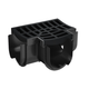 B. Storm Drain Tee Piece with Grate Plastic Black