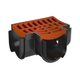 B. Storm Drain Tee Piece with Grate Plastic Terracotta