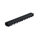 Reln Storm Mate Channel and Grate Heelguard Plastic Black 1m (L) x 120mm (W) x 85mm (D)