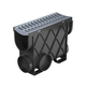 A. Storm Drain Slimline Pit and Grate Plastic Grey 344mm (L) x 121mm (W) x 261mm (D)