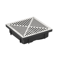 Uni Pit Series 300 with Aluminium Plain Grate 340mm x 340mm x 90mm/100mm Pipe