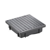 Uni Pit Series 300 with Galvanised Steel Heel Guard Class A Grate 340mm x 340mm x 90mm/100mm Pipe