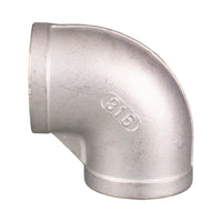 Stainless Steel Elbow 90° Threaded BSP 25mm (1")