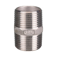 Stainless Steel Nipple Threaded BSP 15mm (1/2")